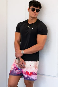 Shorts<Youngla 141 The Block Party Shorts Sedona Sunrise|Signature Clouds|Roses Are Red|Above The Clouds