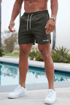 Shorts<Youngla 131 The Finest Shorts Black|Brown|Burgundy|Deep Purple