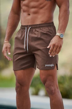 Shorts<Youngla 131 The Finest Shorts Black|Brown|Burgundy|Deep Purple