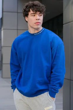 Outerwear<Youngla 557 Trademark Crewnecks Black|Heather Grey|Royal Blue|White