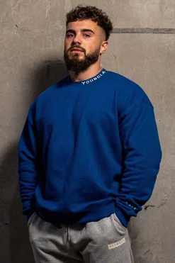 Outerwear<Youngla 557 Trademark Crewnecks Black|Heather Grey|Royal Blue|White