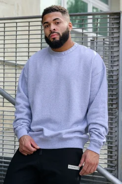 Outerwear<Youngla 557 Trademark Crewnecks Black|Heather Grey|Royal Blue|White