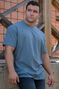 Shirts<Youngla 429 Trademark Tees Black|Deep Teal|Grey Blue|Off-White