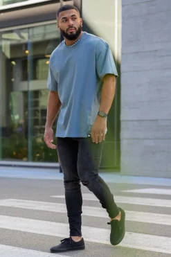 Shirts<Youngla 429 Trademark Tees Black|Deep Teal|Grey Blue|Off-White
