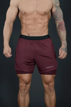 Shorts<Youngla 129 Trilogy Compression Shorts Black|Teal|Dark Red|Nude