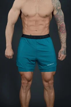Shorts<Youngla 129 Trilogy Compression Shorts Black|Teal|Dark Red|Nude