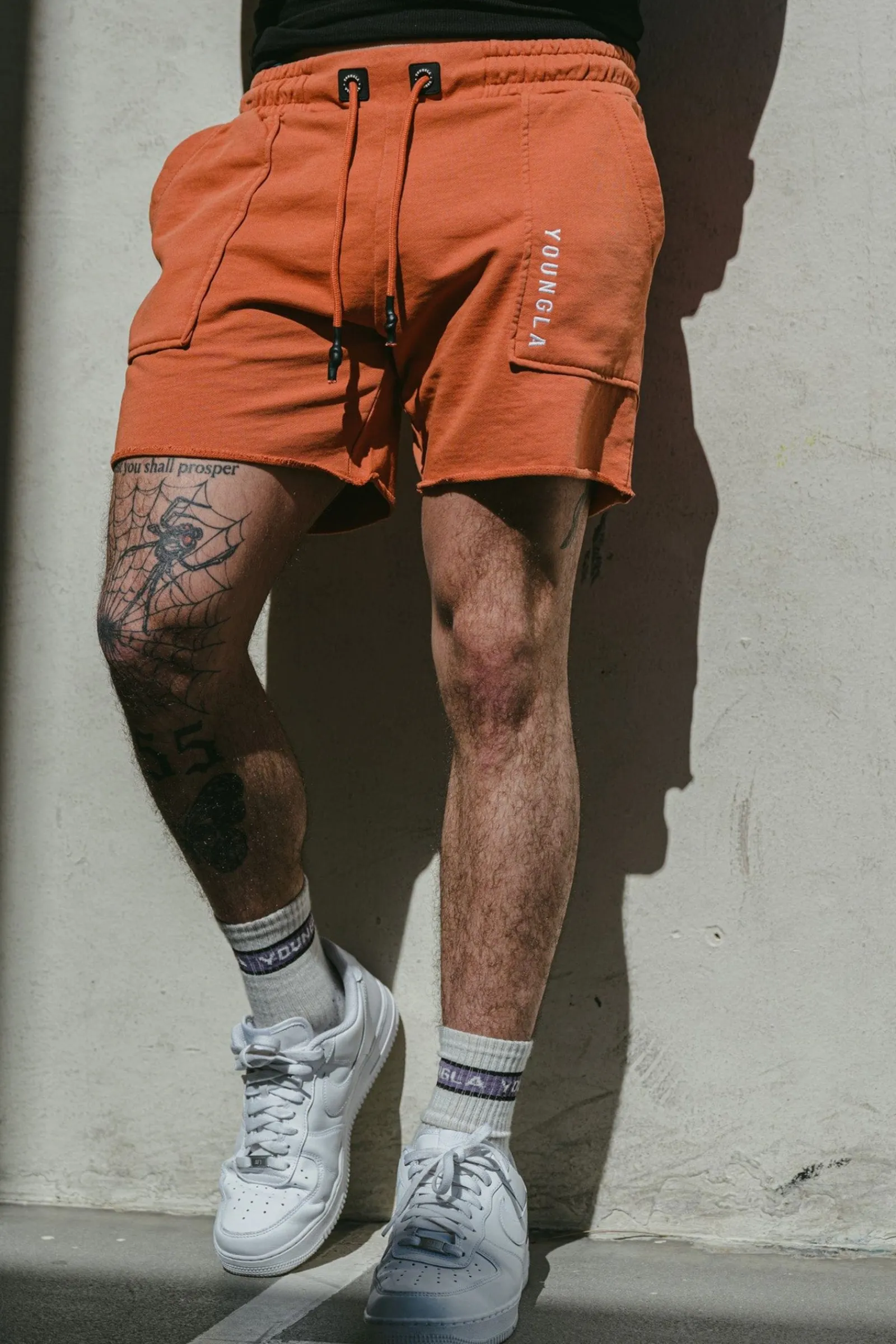 Shorts<Youngla 106 Vintage Short Shorts Black Wash|Brown Wash|Coal Wash|Orange Wash