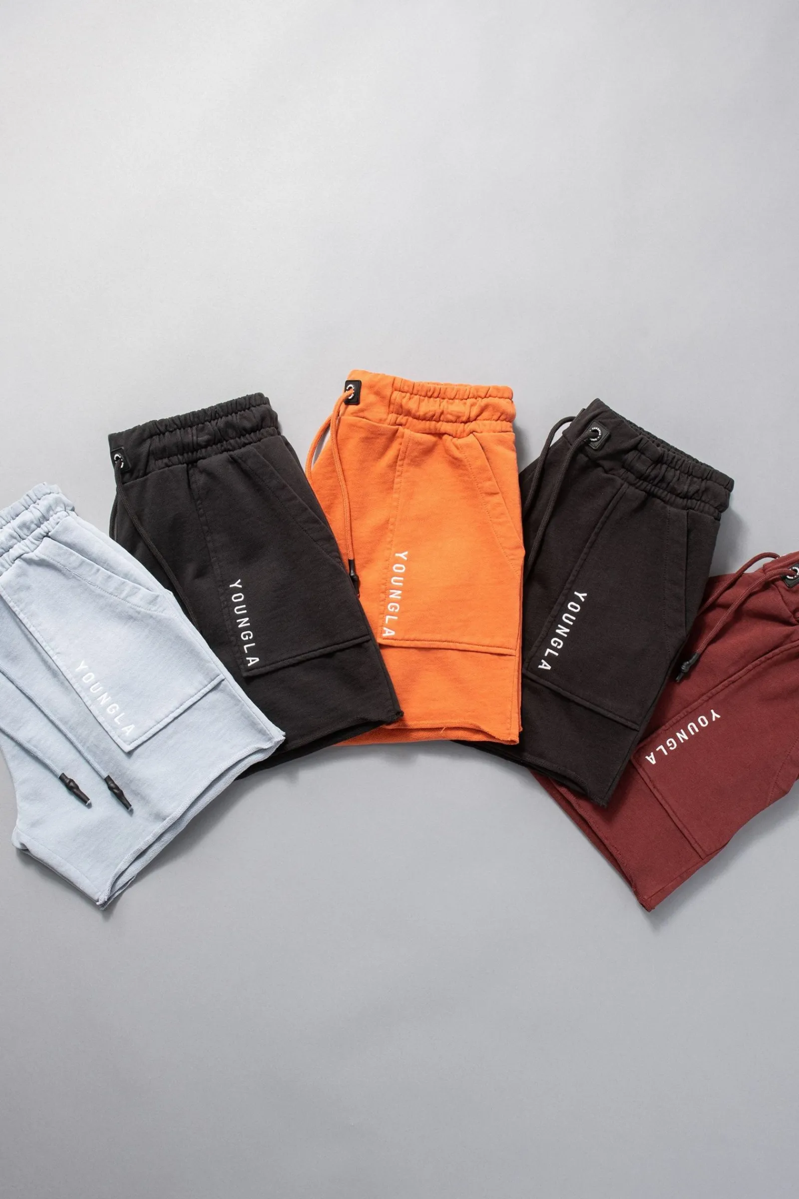 Shorts<Youngla 106 Vintage Short Shorts Black Wash|Brown Wash|Coal Wash|Orange Wash