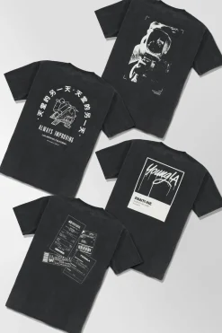 Shirts<Youngla 449 Washed Drip Tees Astronaut|Day In Heaven|Pantone Drip|Post Office