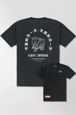 Shirts<Youngla 449 Washed Drip Tees Astronaut|Day In Heaven|Pantone Drip|Post Office