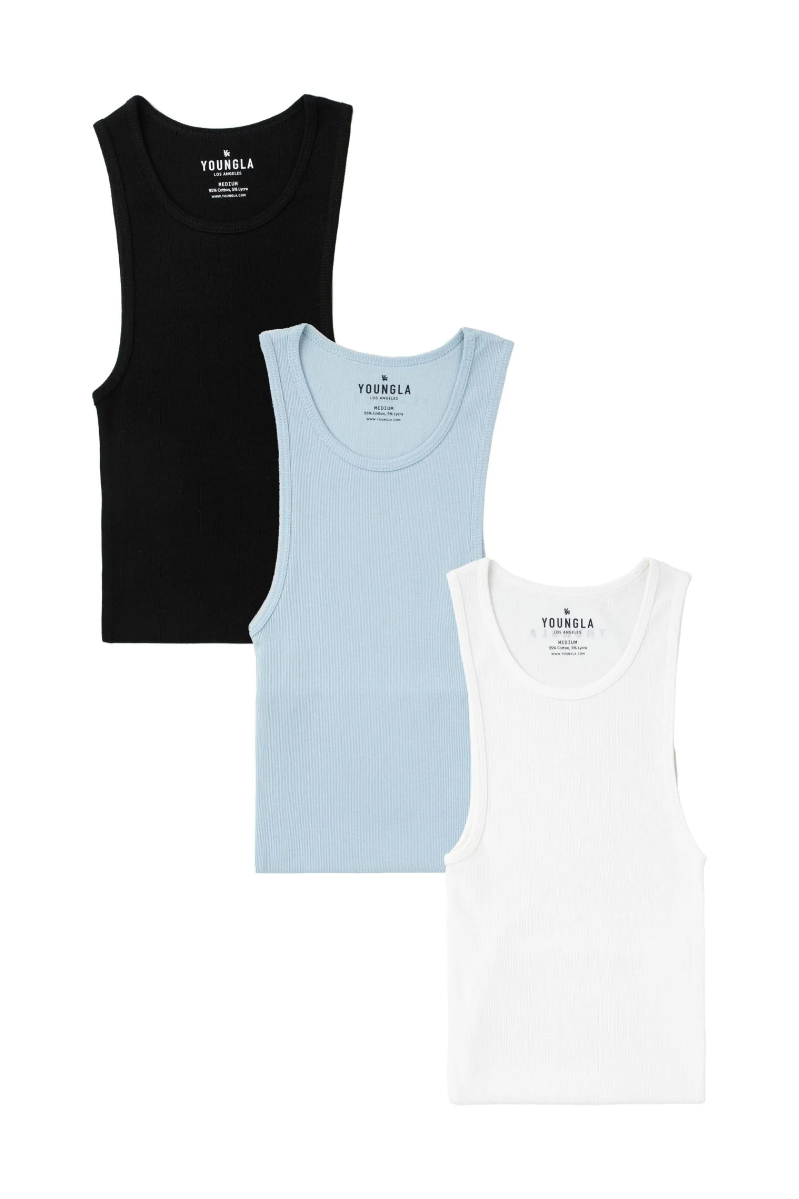 Tanks<Youngla 340 Wife Lovers-3 Pack All White Pack|Earthy Pack|Essential Pack|Pastel Pack