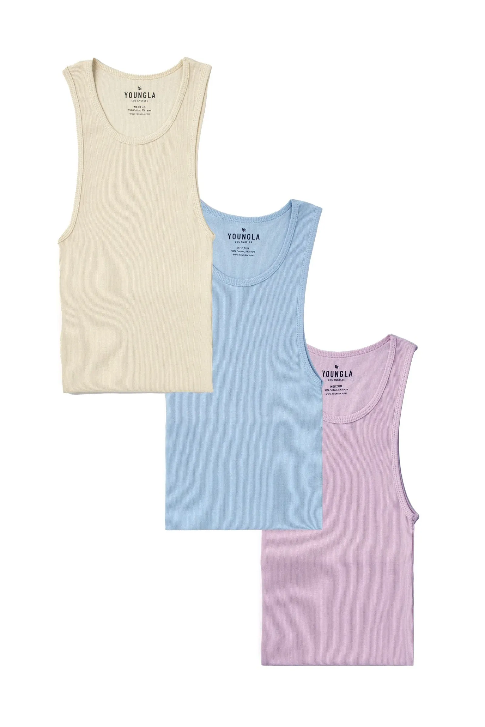 Tanks<Youngla 340 Wife Lovers-3 Pack All White Pack|Earthy Pack|Essential Pack|Pastel Pack