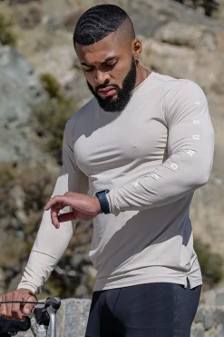 Shirts<Youngla 424 Zephyr Compression Long Sleeves Black|Teal|Beige|Scuba Green
