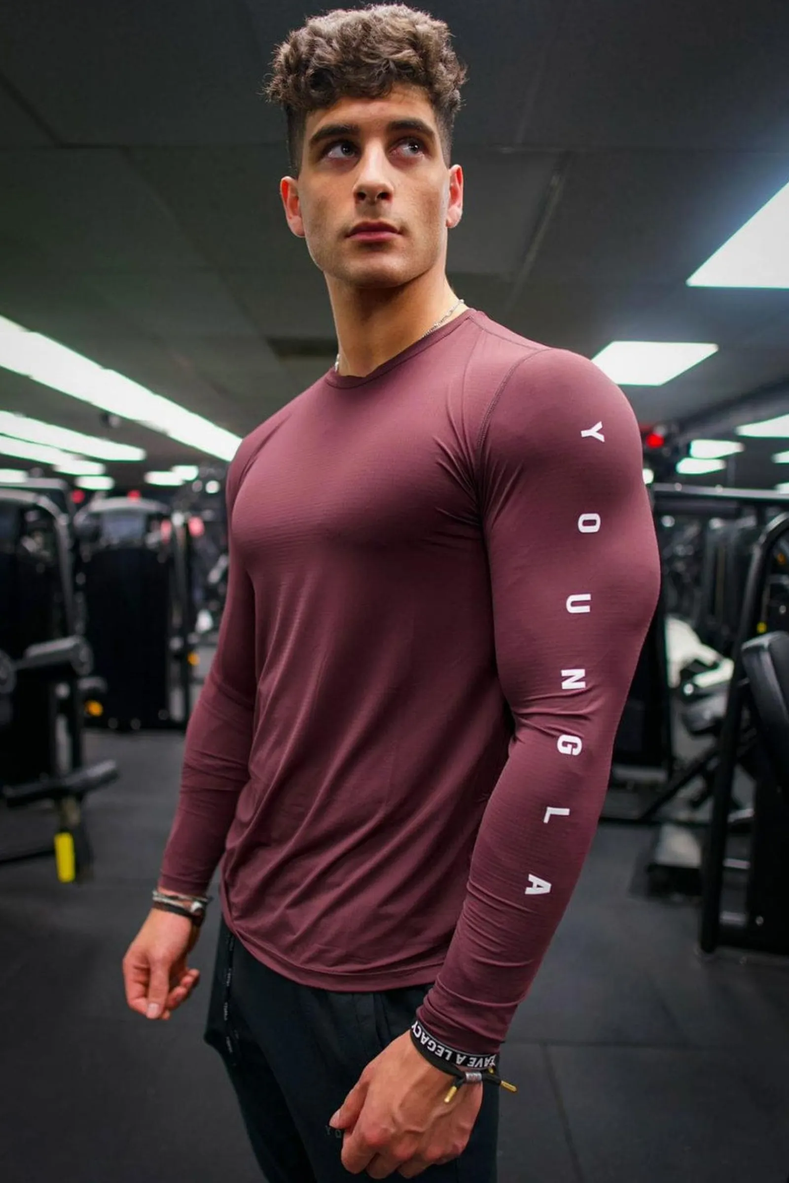 Shirts<Youngla 424 Zephyr Compression Long Sleeves Black|Teal|Beige|Scuba Green