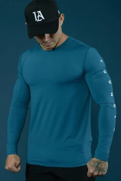 Shirts<Youngla 424 Zephyr Compression Long Sleeves Black|Teal|Beige|Scuba Green