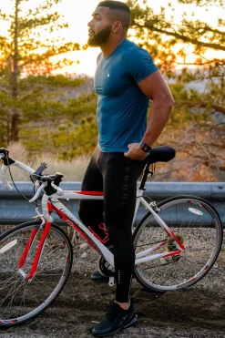 Shirts<Youngla 423 Zephyr Compression Short Sleeve Black|Teal|Beige|Scuba Green