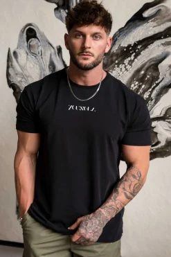Shirts<Youngla 470-Abstract Tees Black|Brown|Grey|Off-White