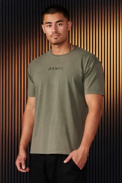 Shirts<Youngla 470-Abstract Tees Black|Brown|Grey|Off-White