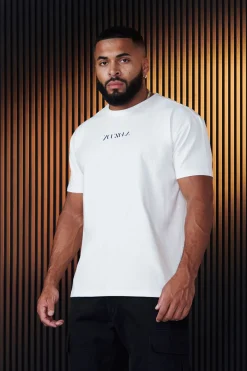 Shirts<Youngla 470-Abstract Tees Black|Brown|Grey|Off-White