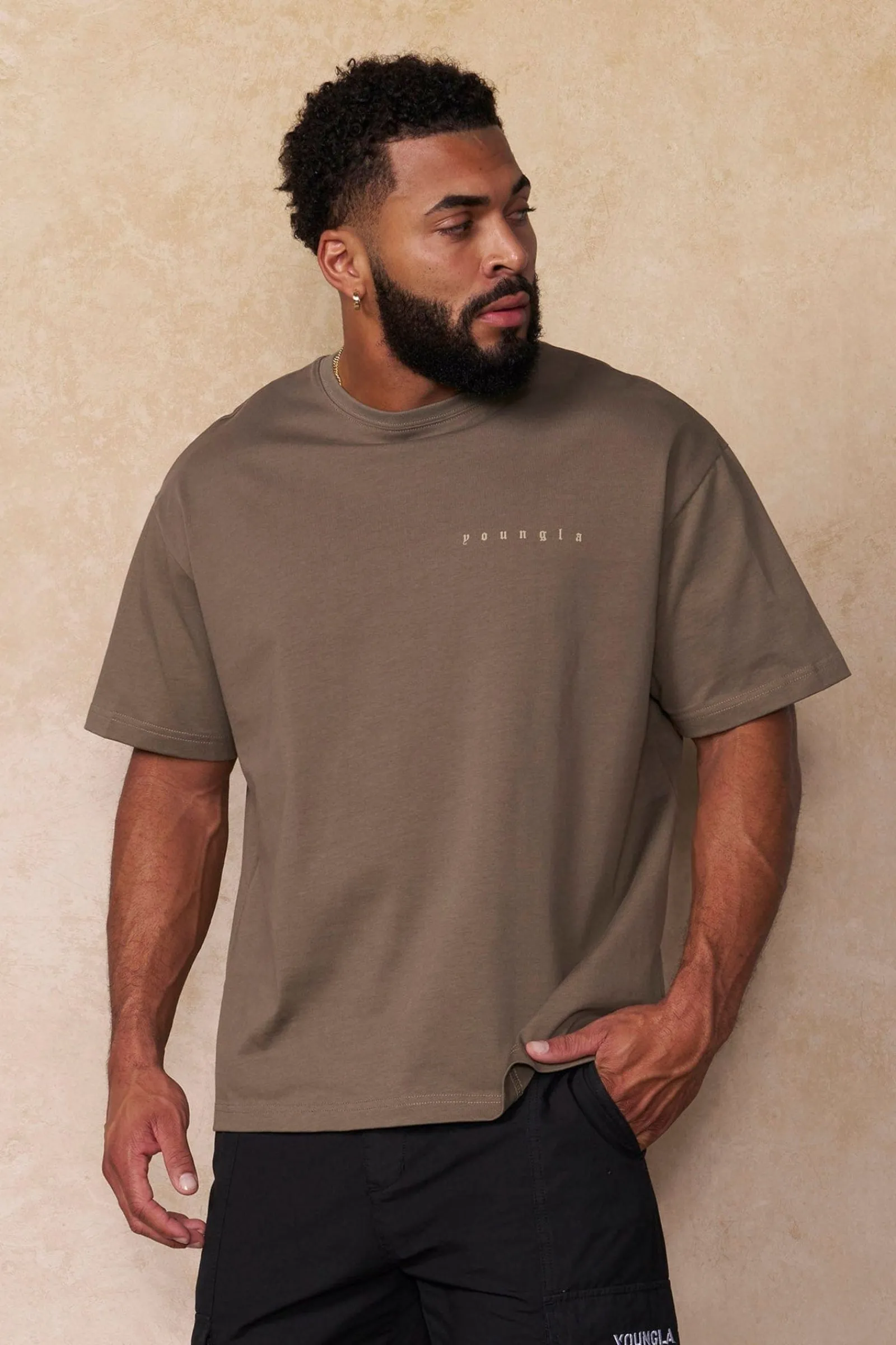 Shirts<Youngla 4098-Ace Of Spades Tees Black|Charcoal|Coffee|Off-White