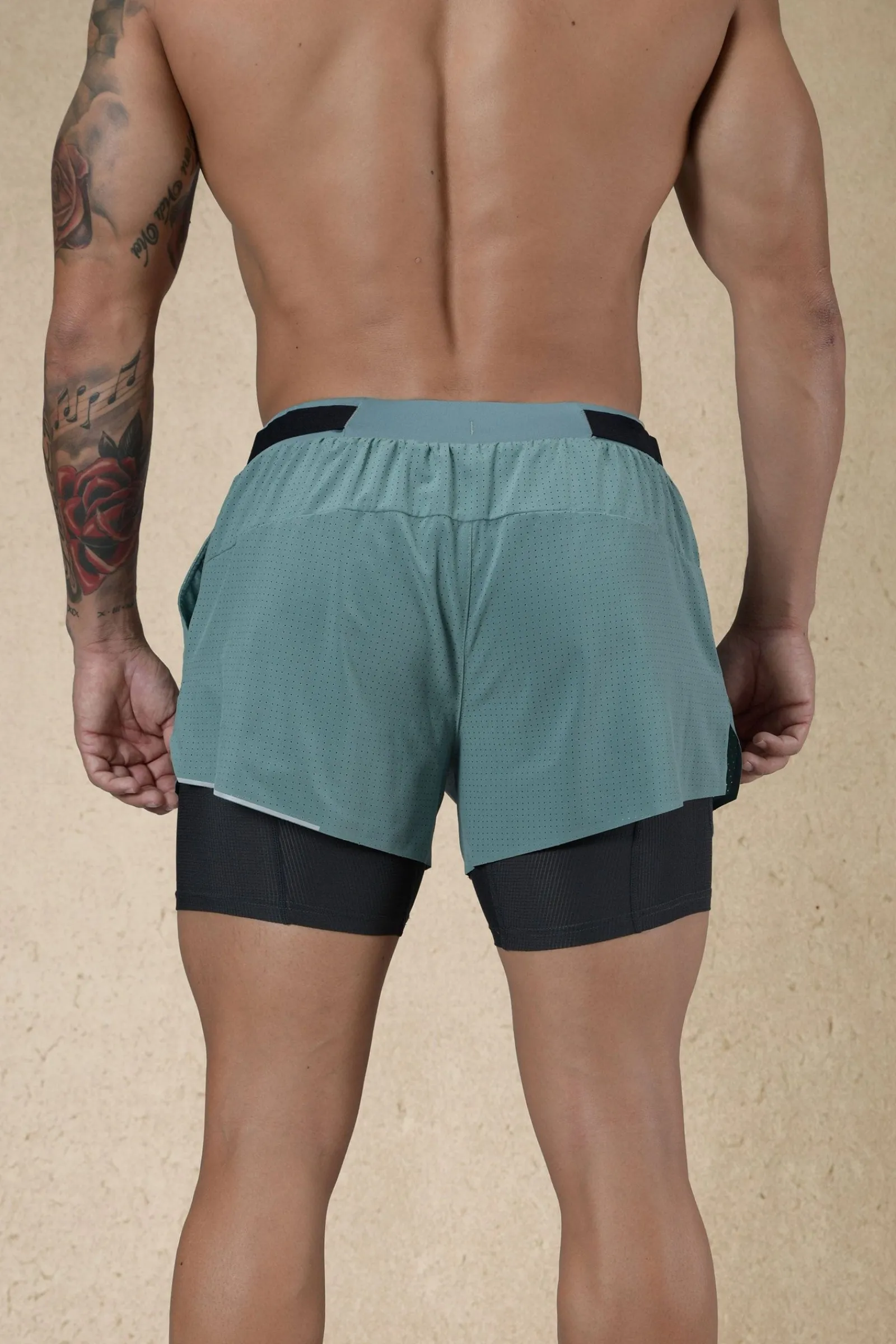 Shorts<Youngla 124-6Am Compression Shorts Black|Grey|Off-White|Plum