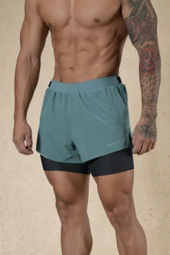 Shorts<Youngla 124-6Am Compression Shorts Black|Grey|Off-White|Plum