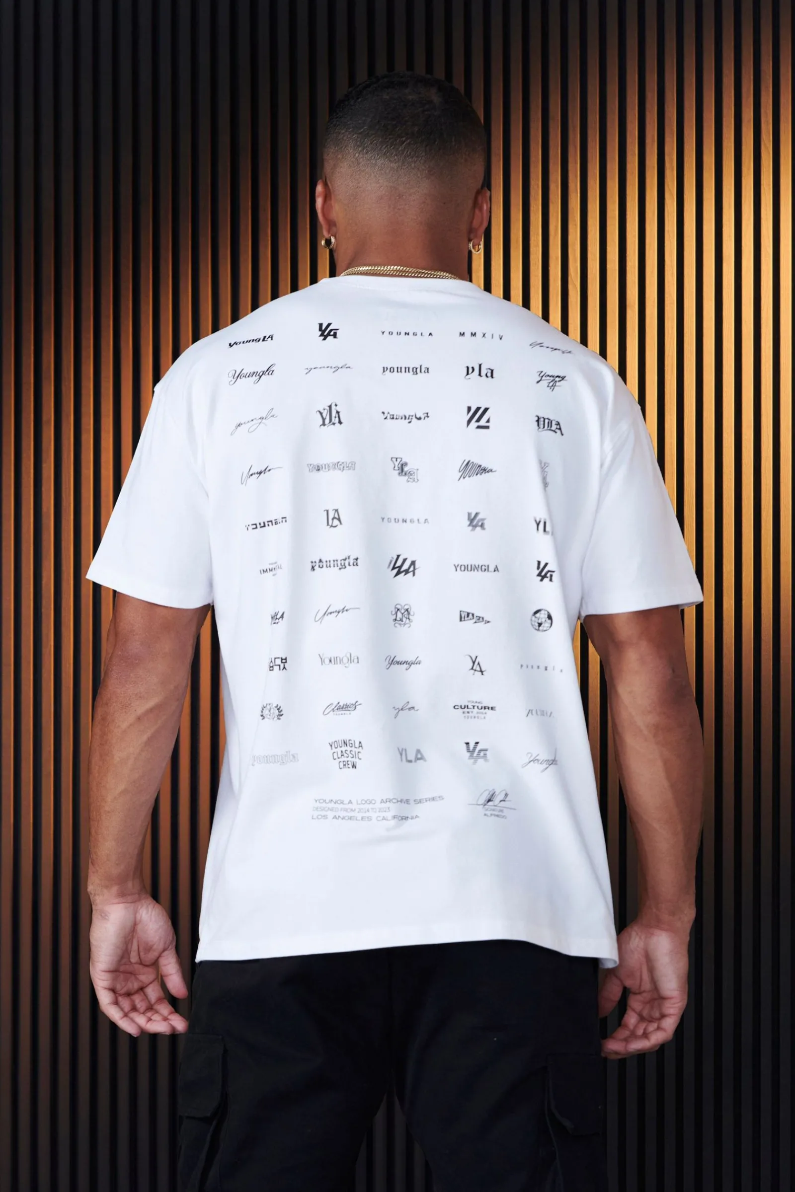 Shirts<Youngla 483-Archives Tee Black|White