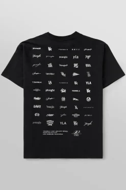 Shirts<Youngla 483-Archives Tee Black|White