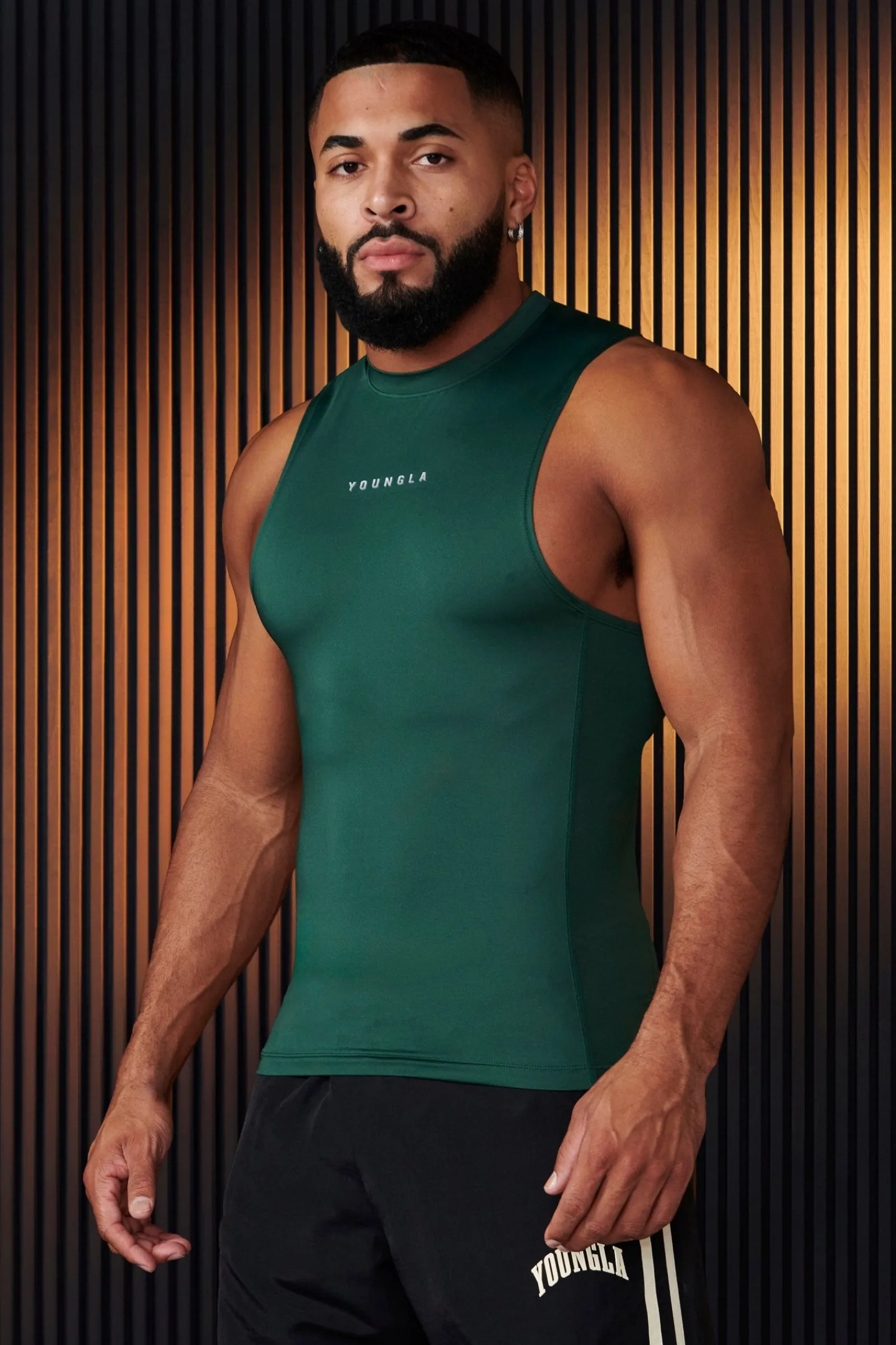 Tanks<Youngla 341-Blitz Compression Tanks Black|Grey|Hunter Green|Plum