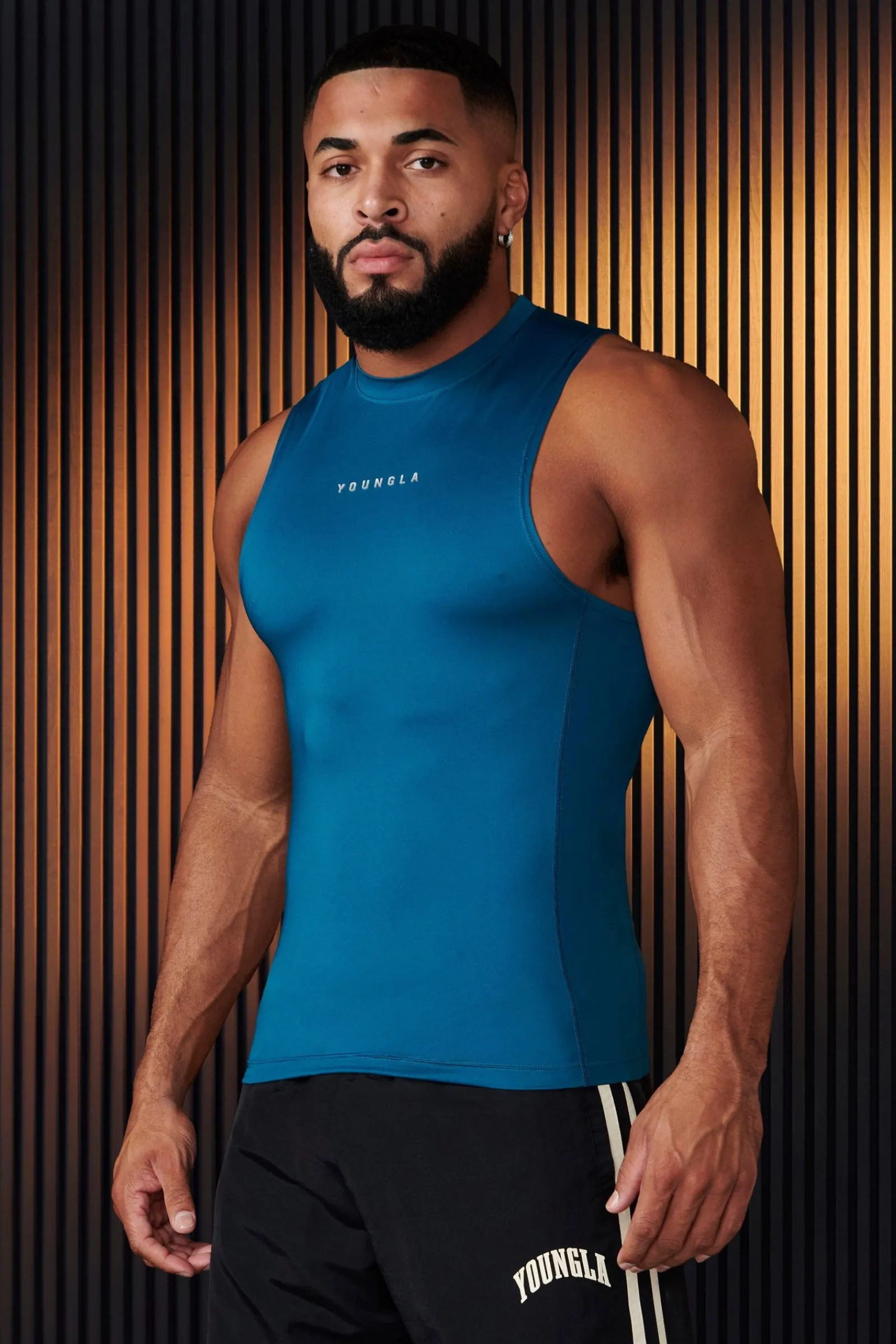 Tanks<Youngla 341-Blitz Compression Tanks Black|Grey|Hunter Green|Plum