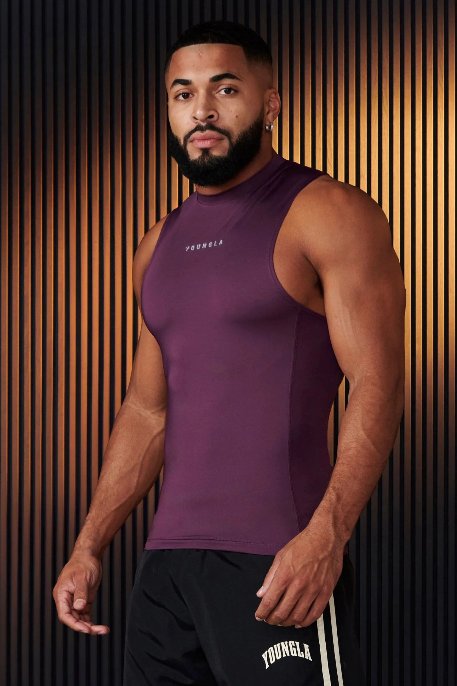 Tanks<Youngla 341-Blitz Compression Tanks Black|Grey|Hunter Green|Plum