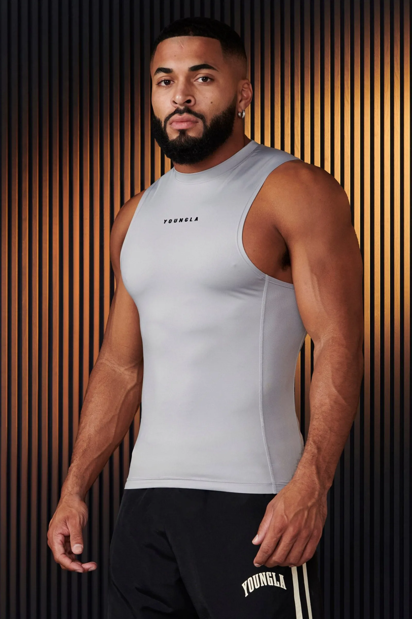 Tanks<Youngla 341-Blitz Compression Tanks Black|Grey|Hunter Green|Plum