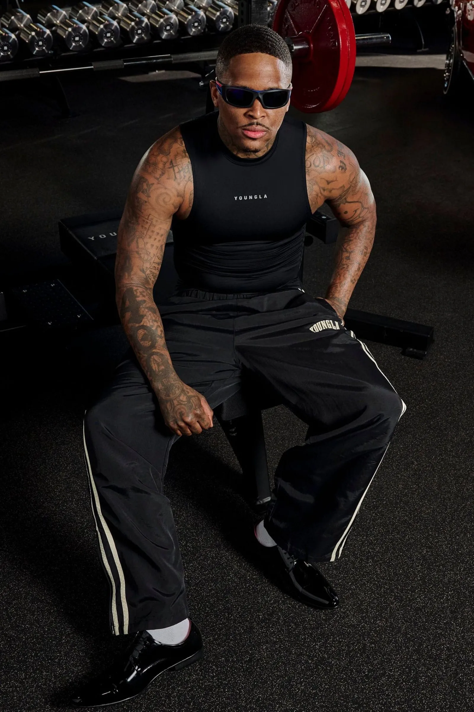 Tanks<Youngla 341-Blitz Compression Tanks Black|Grey|Hunter Green|Plum