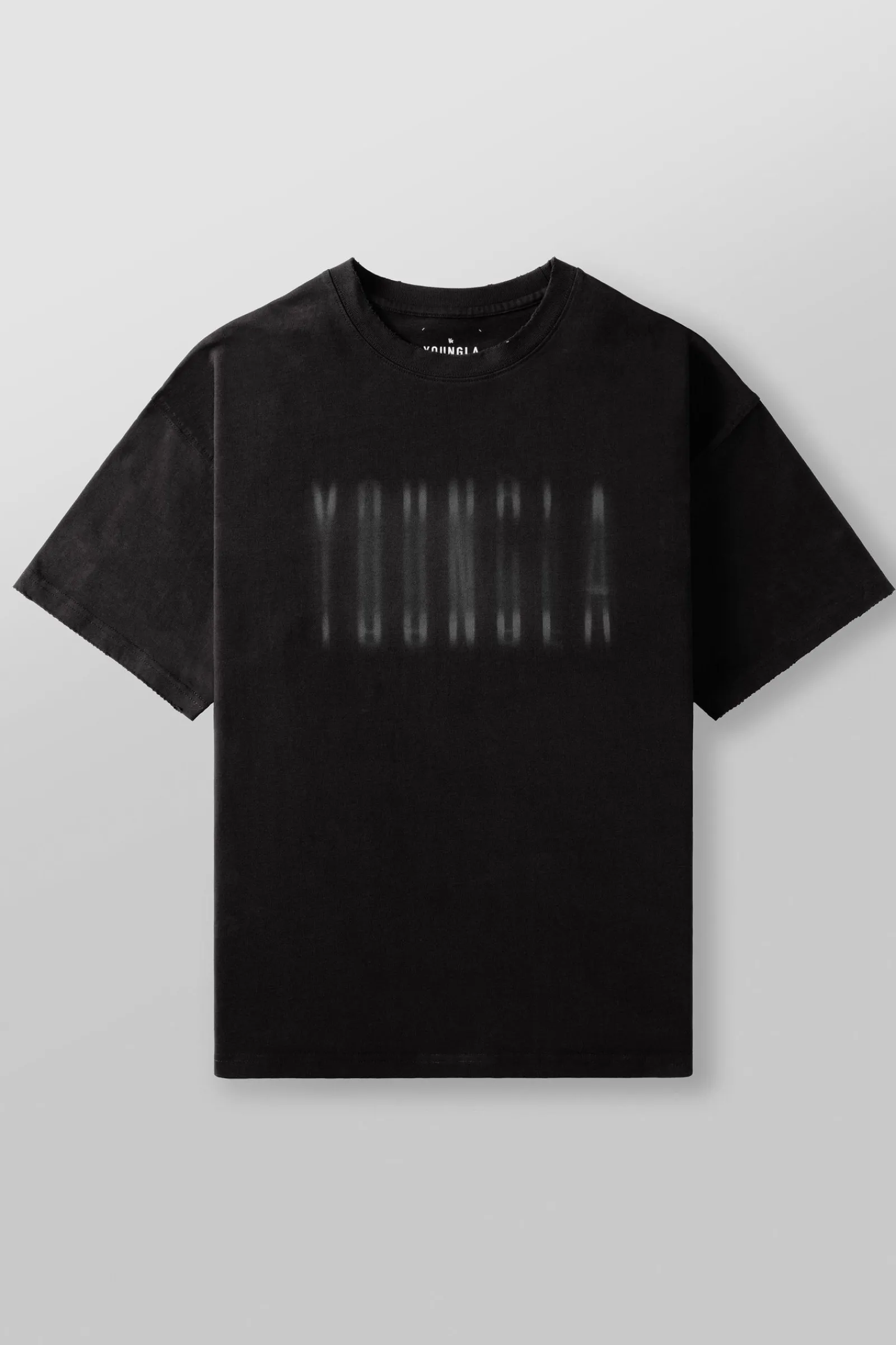 Shirts<Youngla 4075-Blurry Heavyweight Tee Black Wash|Brown Wash|Grey Wash|White