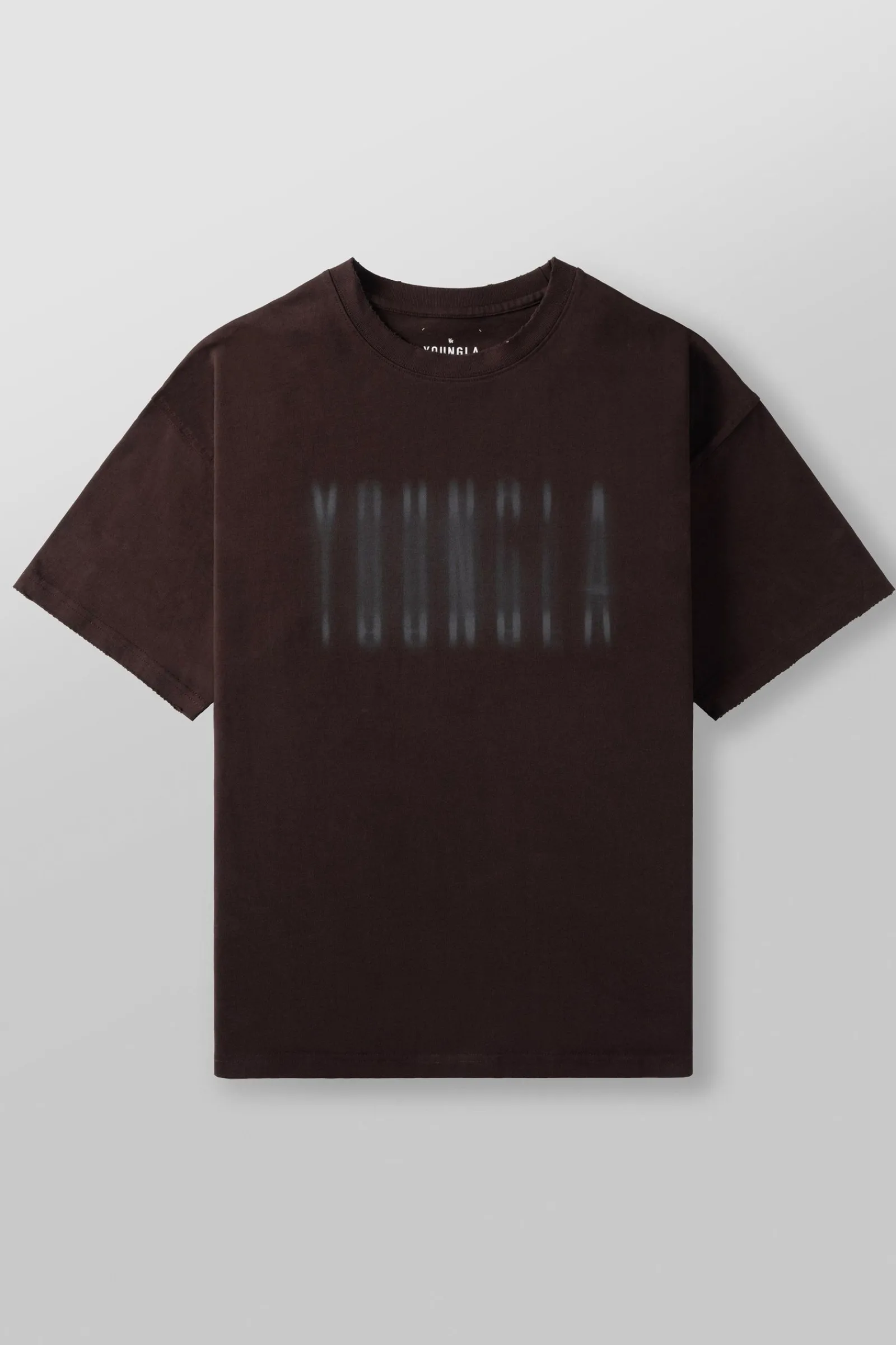 Shirts<Youngla 4075-Blurry Heavyweight Tee Black Wash|Brown Wash|Grey Wash|White