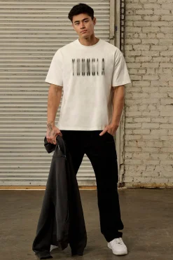 Shirts<Youngla 4075-Blurry Heavyweight Tee Black Wash|Brown Wash|Grey Wash|White
