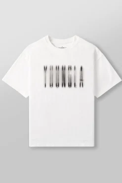 Shirts<Youngla 4075-Blurry Heavyweight Tee Black Wash|Brown Wash|Grey Wash|White