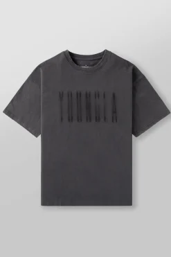 Shirts<Youngla 4075-Blurry Heavyweight Tee Black Wash|Brown Wash|Grey Wash|White