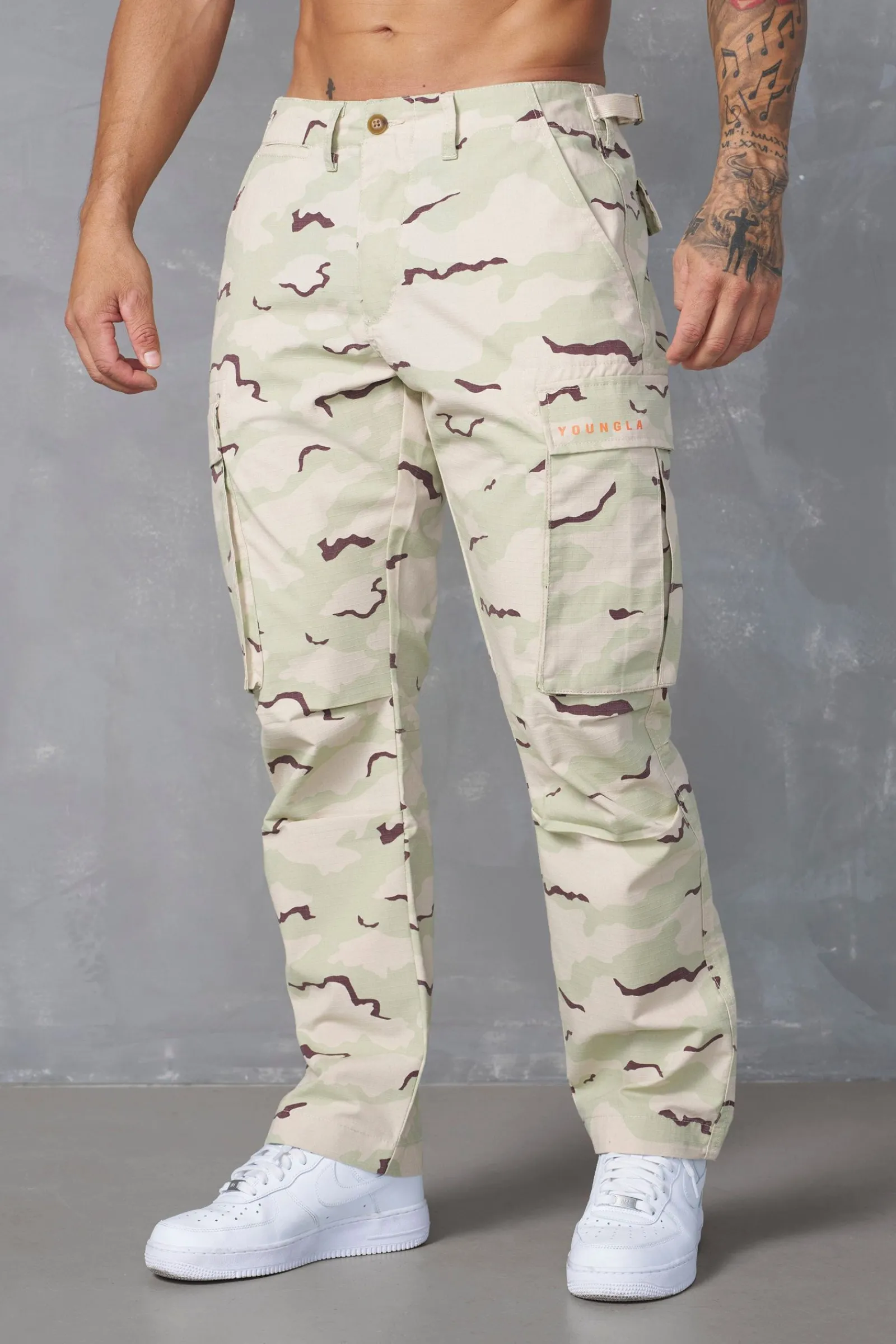 Pants & Jeans<Youngla 602-Camo Tactical Cargos Camo Green|Camo Grey|Desert Camo