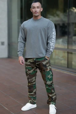 Pants & Jeans<Youngla 602-Camo Tactical Cargos Camo Green|Camo Grey|Desert Camo