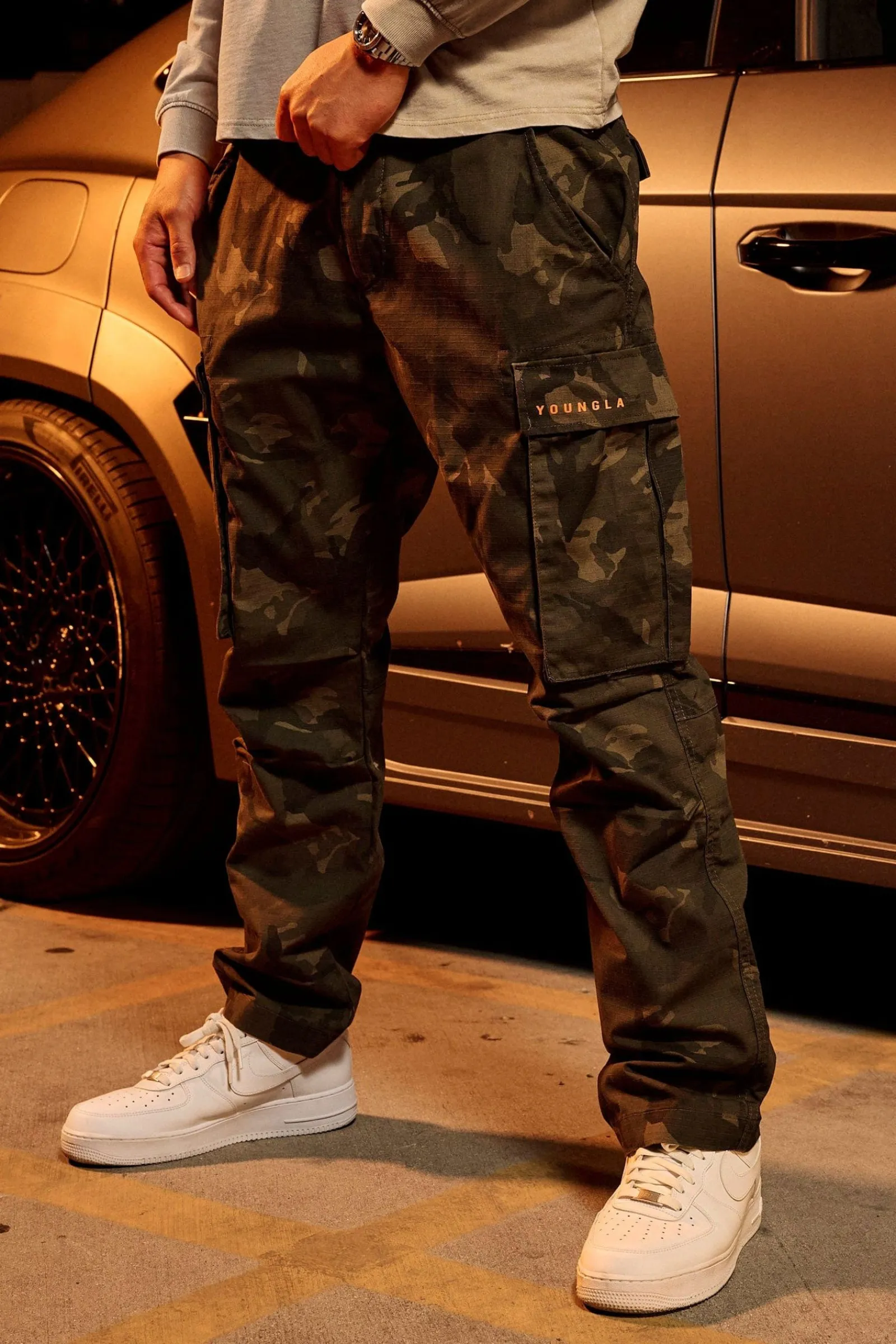 Pants & Jeans<Youngla 602-Camo Tactical Cargos Camo Green|Camo Grey|Desert Camo