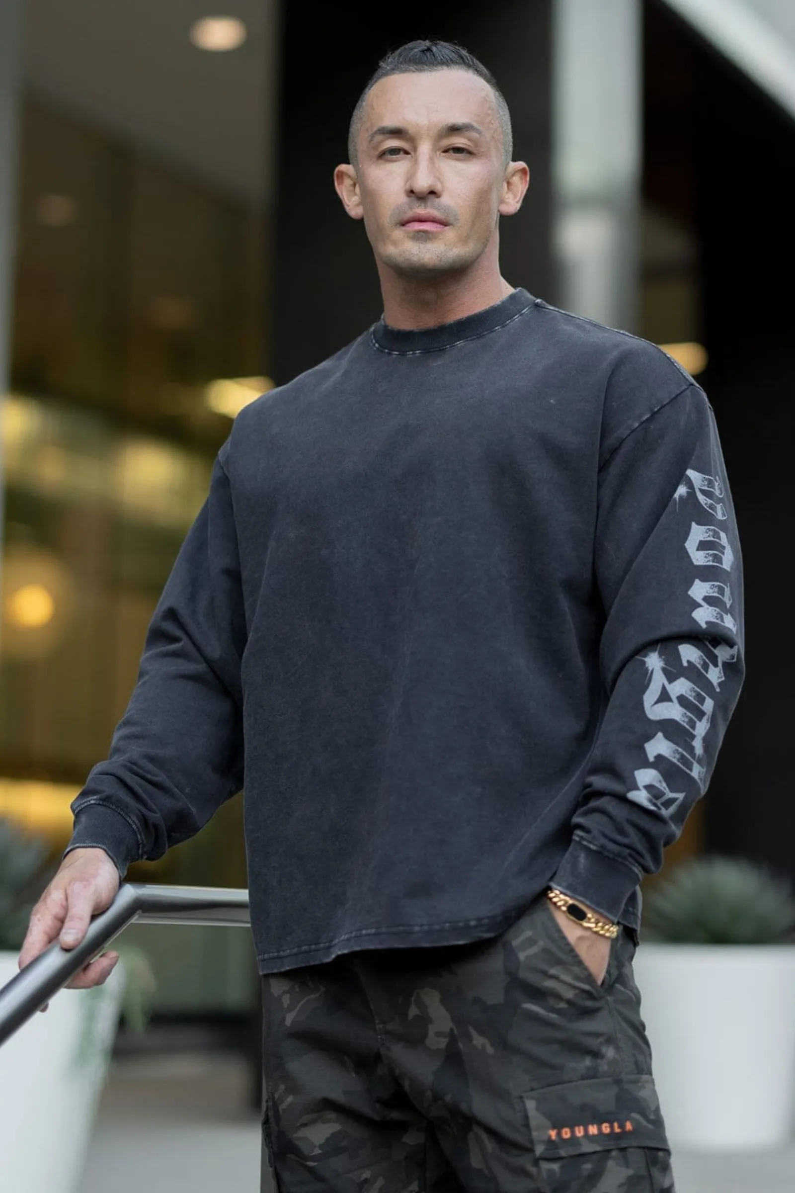 Shirts<Youngla 8028-Chrome Longsleeves Black Wash|Beige Wash|Brown Wash|Deep Teal Wash