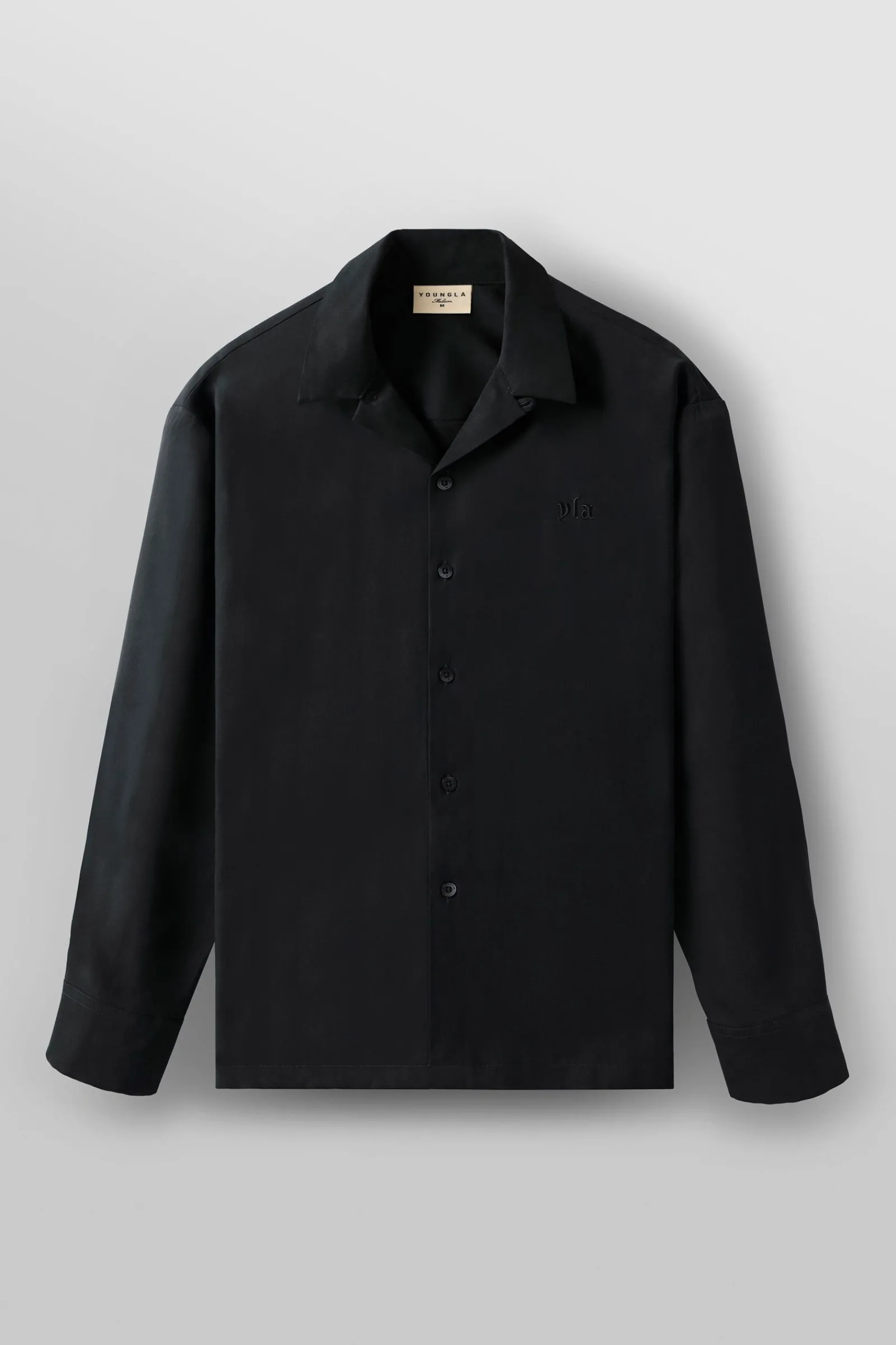 Shirts<Youngla 8009-Clase Longsleeves Black|Deep Teal|Magical Forest|Off-White