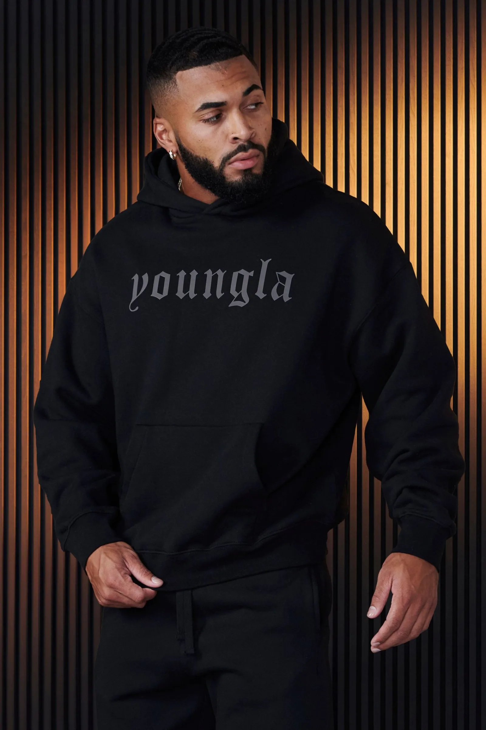 Outerwear<Youngla 566-Cloud 9 Hoodies Black|Charcoal|Hunter Green|Oatmeal
