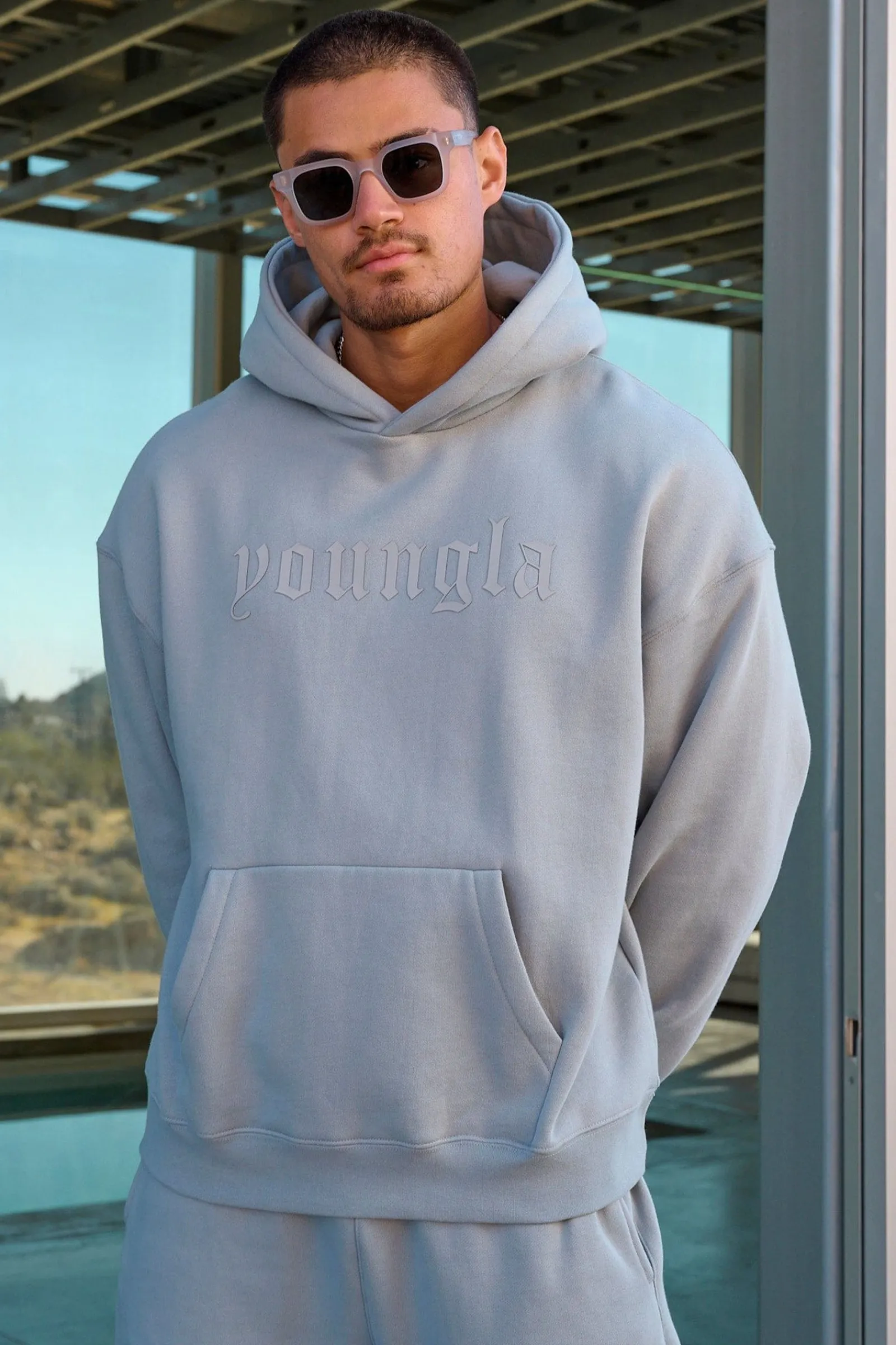 Outerwear<Youngla 566-Cloud 9 Hoodies Black|Charcoal|Hunter Green|Oatmeal