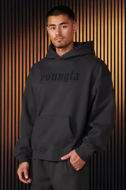 Outerwear<Youngla 566-Cloud 9 Hoodies Black|Charcoal|Hunter Green|Oatmeal