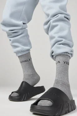 Accessories<Youngla 960-Cloud 9 Slides Black|Off-White|Orange