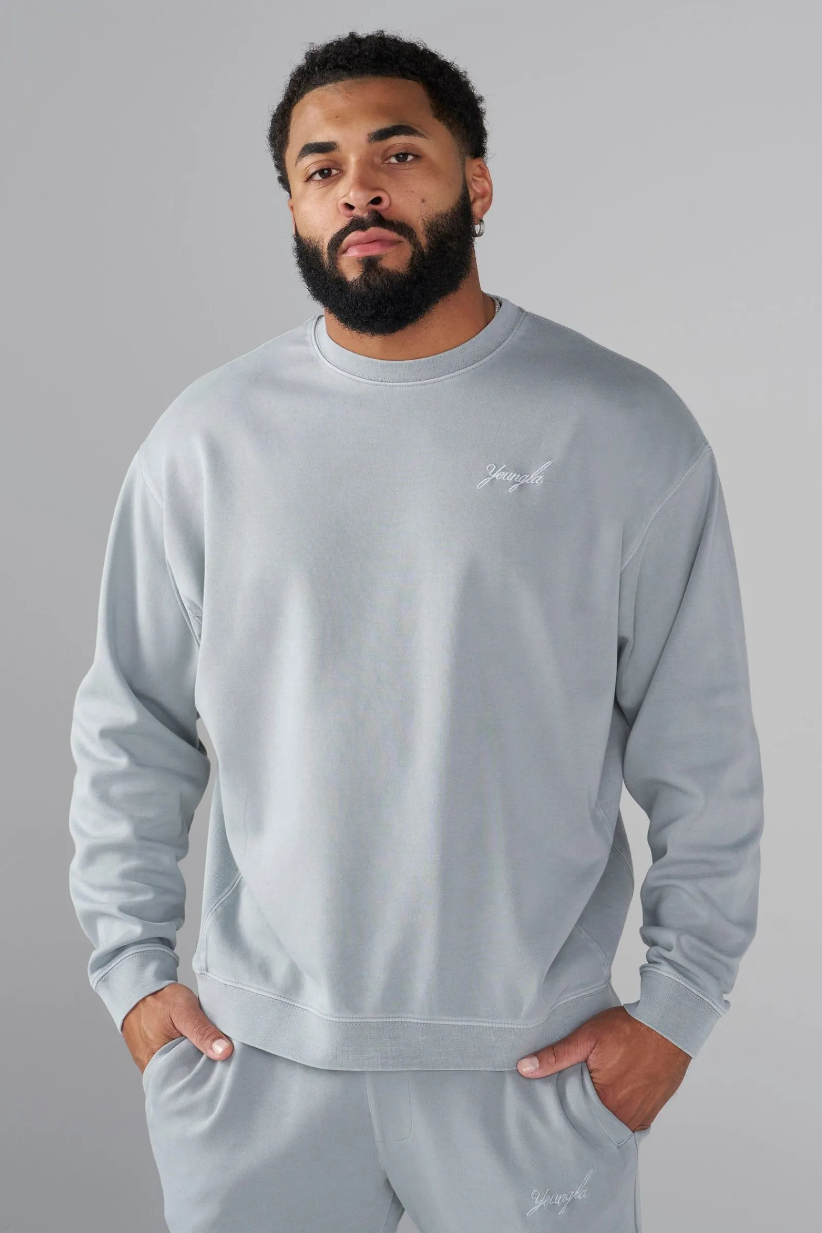 Shirts<Youngla 5004-Cloud Comfort Set-Crewneck Black|Cream|Grey Blue|White