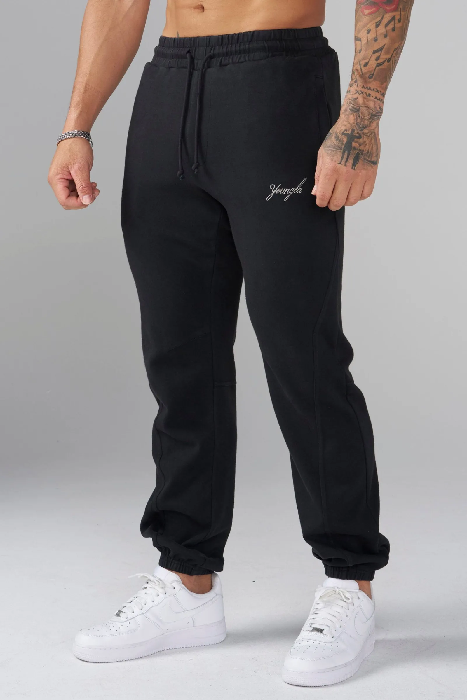 Joggers<Youngla 2098-Cloud Comfort Set-Joggers Black|Cream|Grey Blue|White