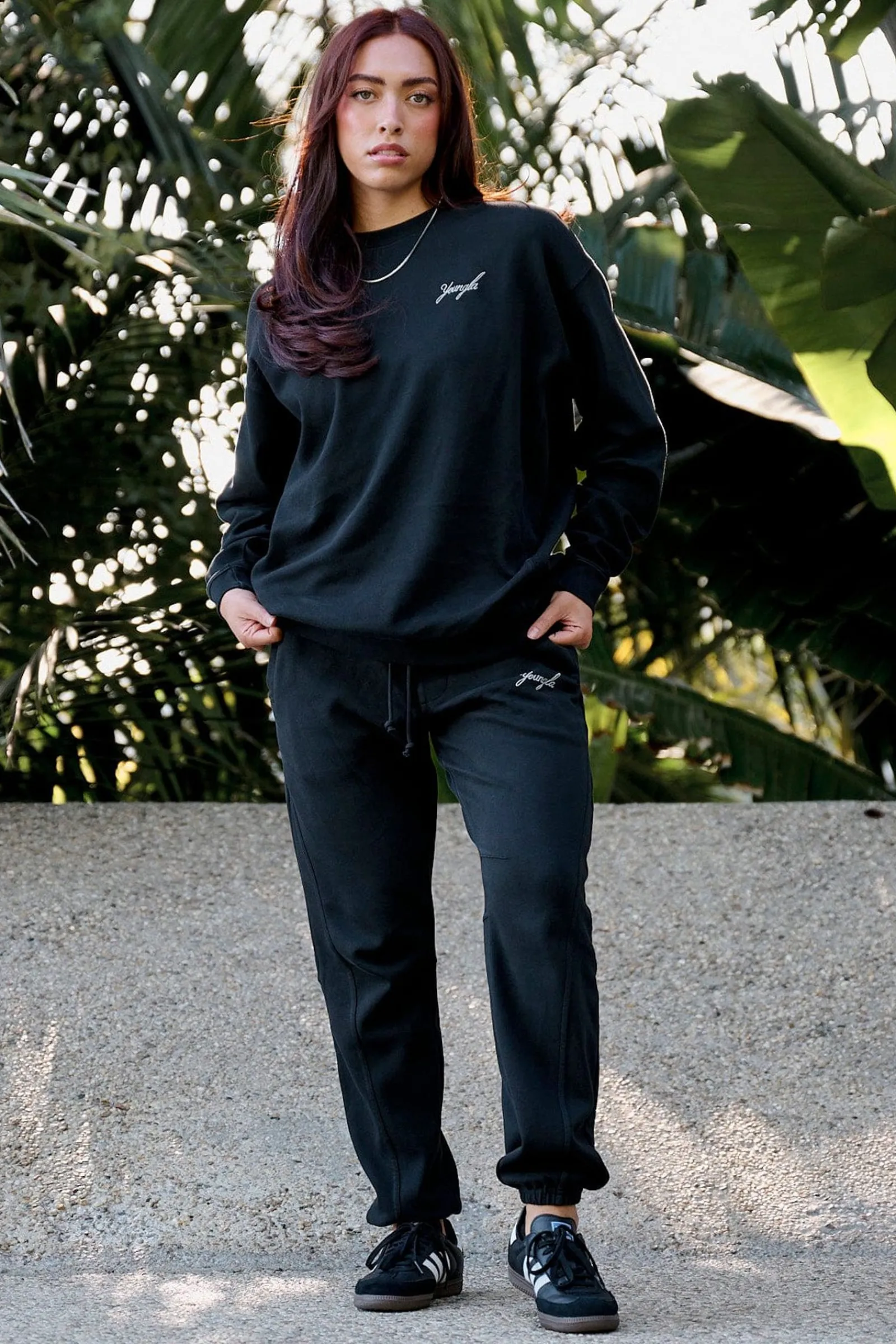 Joggers<Youngla 2098-Cloud Comfort Set-Joggers Black|Cream|Grey Blue|White